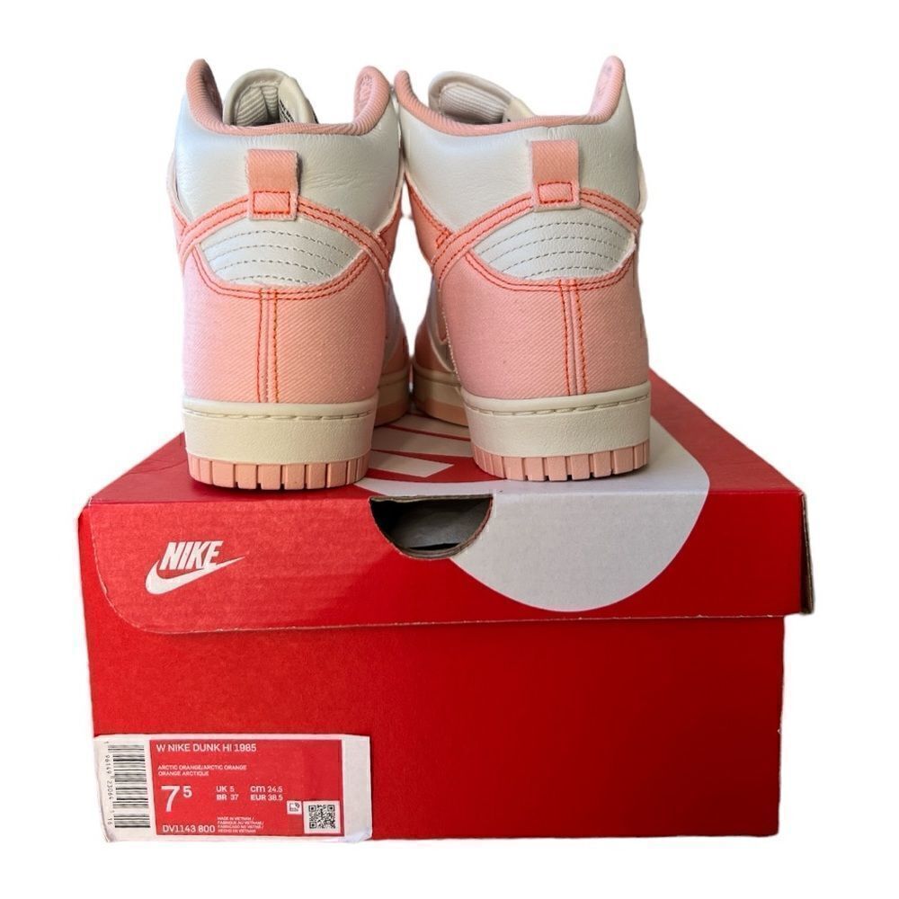 NIB Nike Dunk High 1985 “ Pink Denim “ Sneakers - Picture 4 of 5